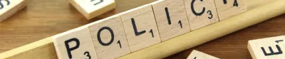 Policy Scrabble tiles image
