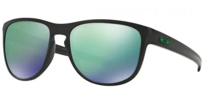 Oakley Sliver Round In Matte Black With Jade Iridium lenses OO9342-05