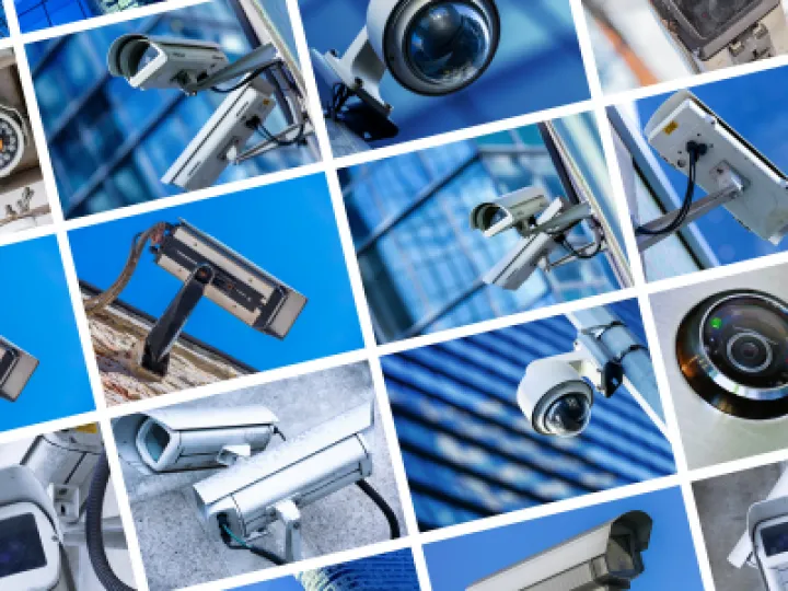 CCTV camera montage