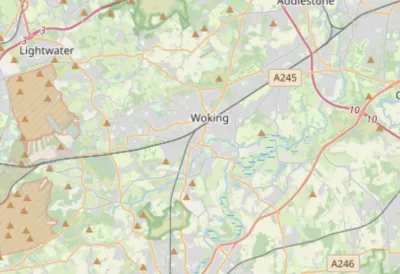 Map showing the location of Wey Valley Methodist Circuit