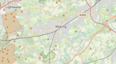 Map showing the location of Wey Valley Methodist Circuit