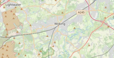 Map showing the location of Wey Valley Methodist Circuit