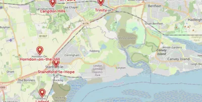 Map showing the location of Shropshire & Marches Methodist Circuit
