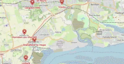 Map showing the location of Shropshire & Marches Methodist Circuit