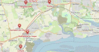 Map showing the location of Shropshire & Marches Methodist Circuit