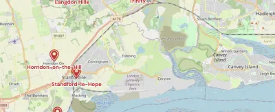 Map showing the location of Shropshire & Marches Methodist Circuit