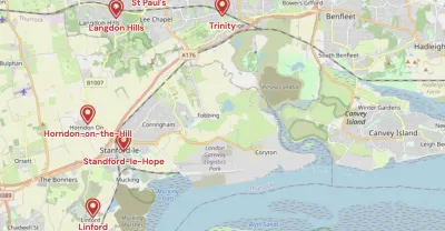 Map showing the location of Shropshire & Marches Methodist Circuit
