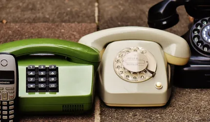Black Rotary Phone