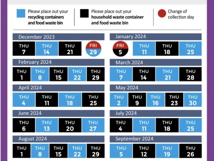 Bin Calendar