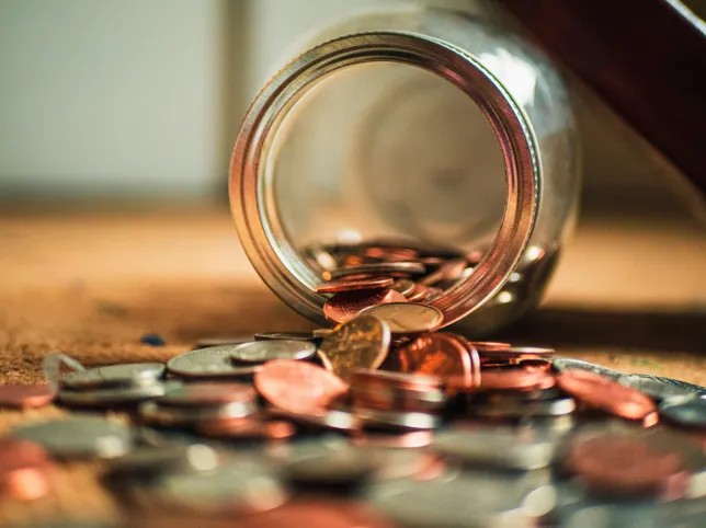 Jar of coins