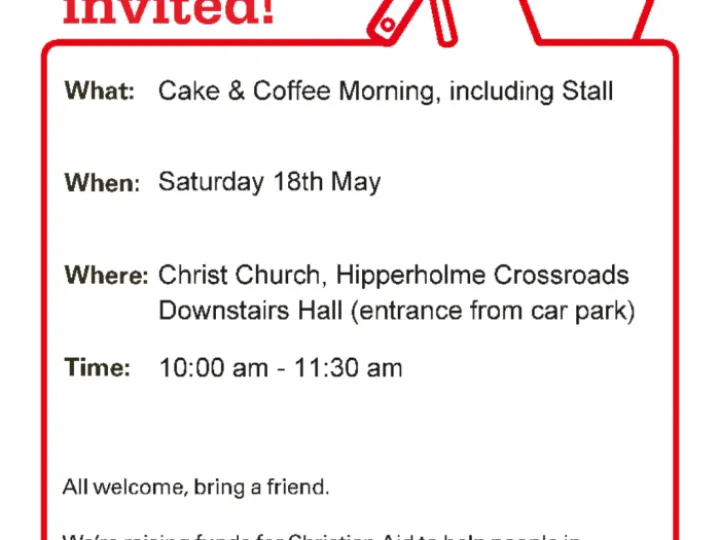 Christian Aid Coffee Morning &ndash; May 2024