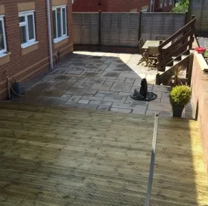 domestic block patio and boards