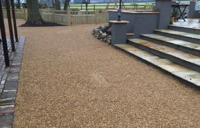 gravel surfacing patio driveway