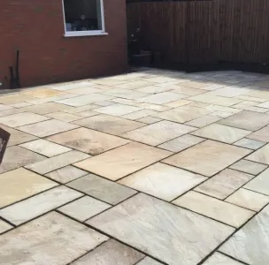 Patio paving slabs