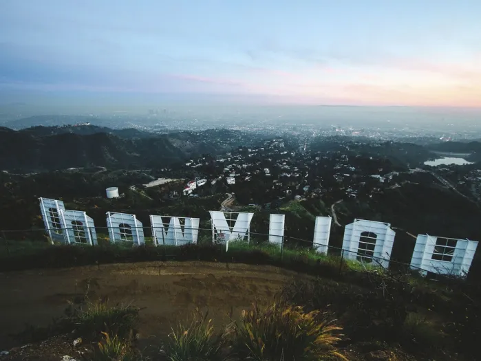 Aerial view of Hollywood