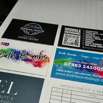 Business Cards Collection 450gsm Silk With Matt La