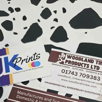 Woodland Timber Business Cards 450gsm Silk With Ma