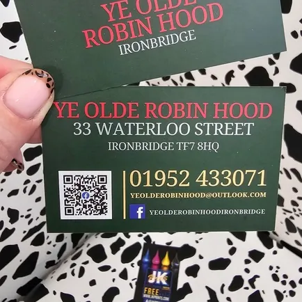 Ye Olde Robin Hood Business Cards