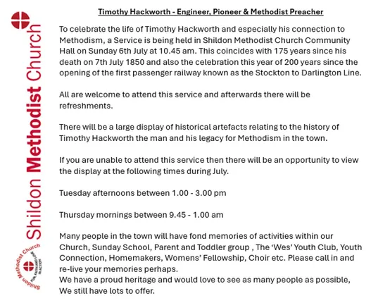 Timothy Hackworth Event At Shildon 10