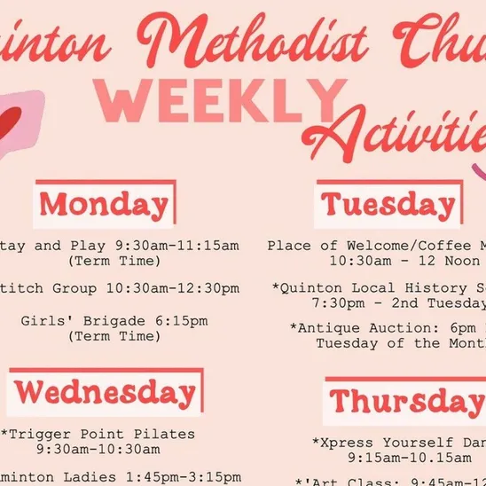 QMC Weekly Activities