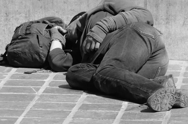 Wanderer, people, man, sleep, tramp, homeless