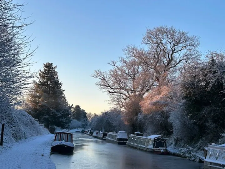 Snow On Canal