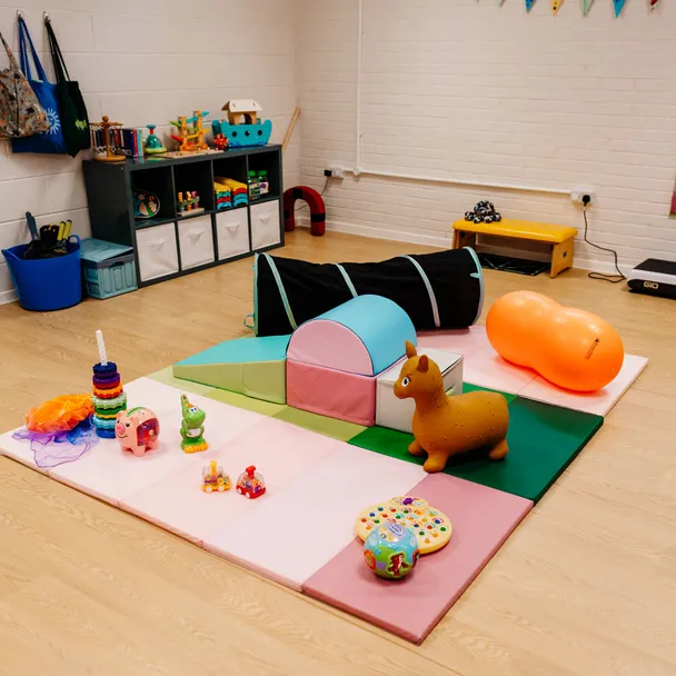 Mats and Toys On Floor