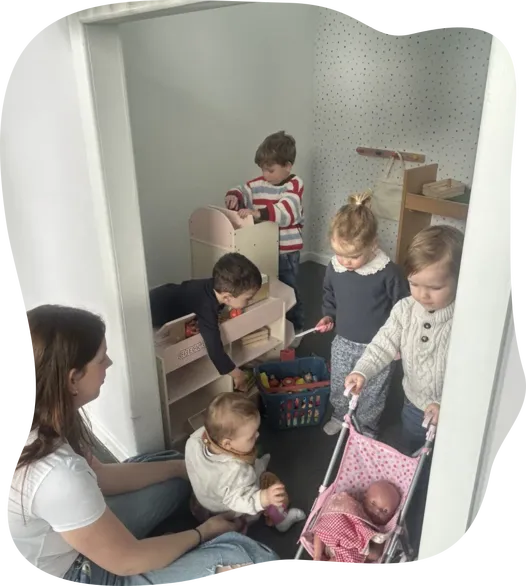 Children Playing Together Indoors