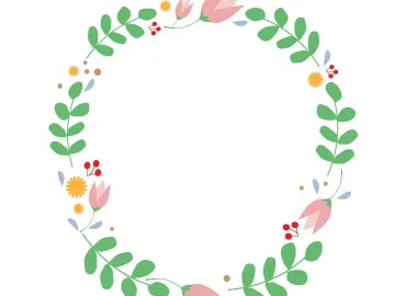 Flower, beautiful flowers, ornament, frame
