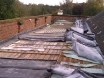 Church roof damage