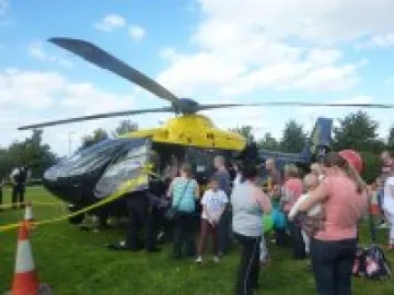 Lots of interest in the Police Helecopter