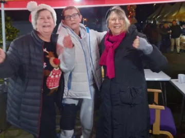 Christmas Festival at TMC 2022 burger ladies Sybil