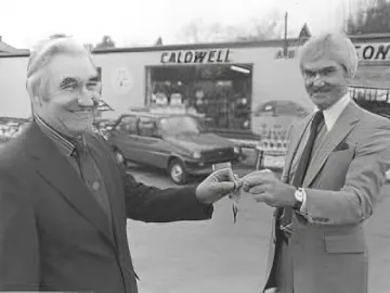 Frank Passant wins a car