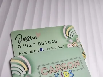 Carson Kids Business Cards 450gsm Velvet Soft Touc