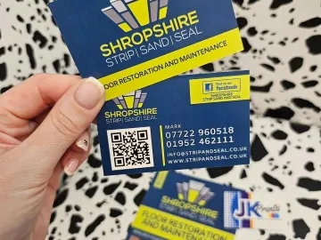 Shropshire Strip Sand Seal Business Cards