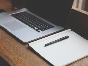 Desk, laptop, notebook, pen, workspace, workplace, home office, work from home, macbook, computer, office, laptop, laptop, laptop, computer, computer, computer, computer, computer, office