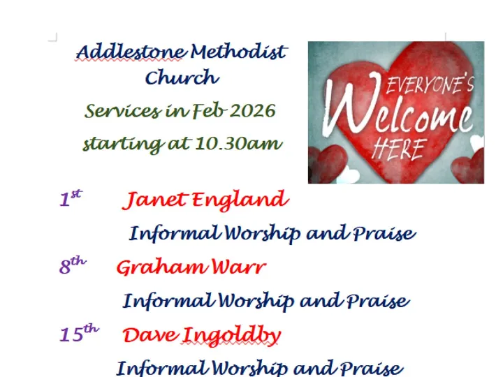 Feb 2026 Sunday Services