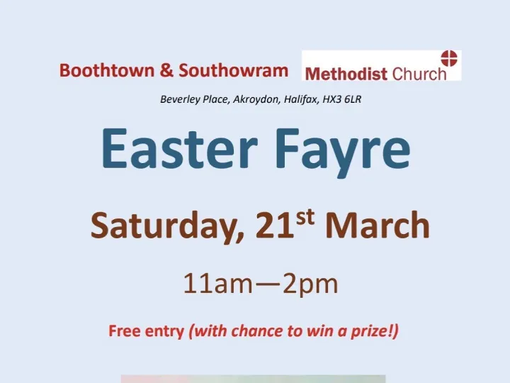 Boothtown & Southowram Easter Fayre 2026