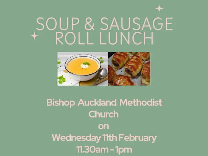 Soup & Sausage Roll Lunch BAMC 11.02.2026 1.30pm