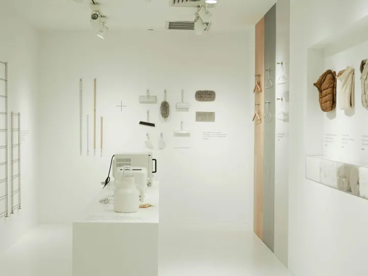 A bright, minimalist room showcasing contemporary 