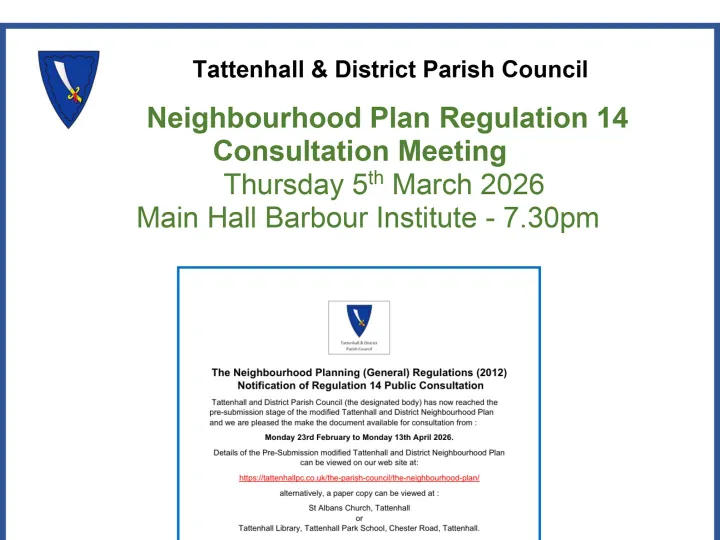 Tattenhall Online &ndash; Planning-March-14-Poster