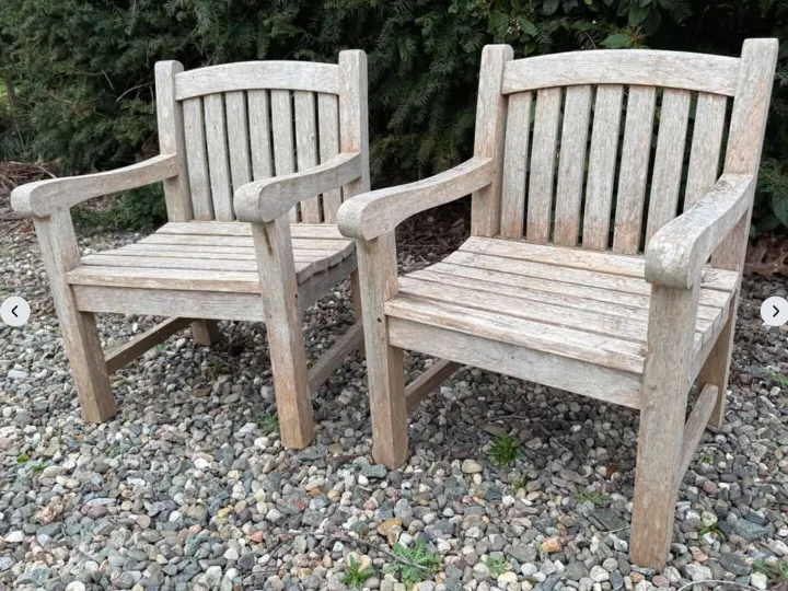 Items for sale &ndash; Pair of teak children's garden chair &pound;30 each
