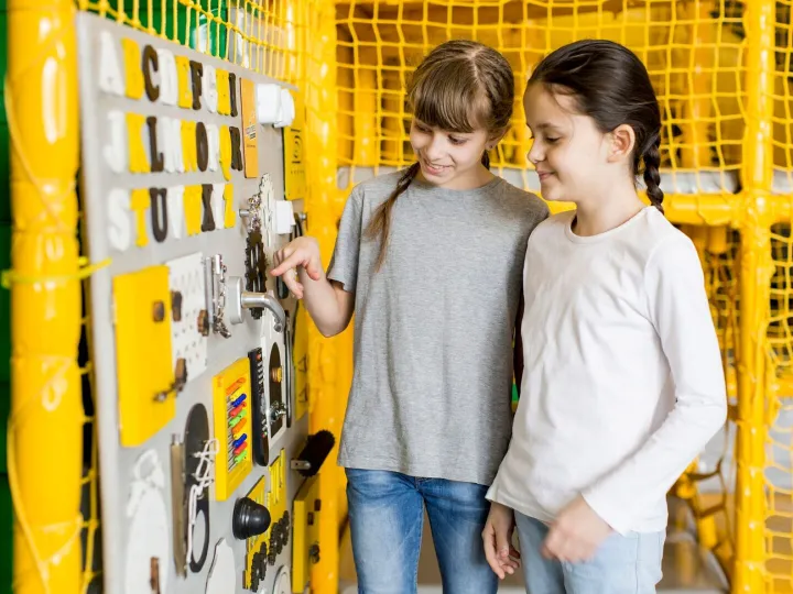 Girls playing together