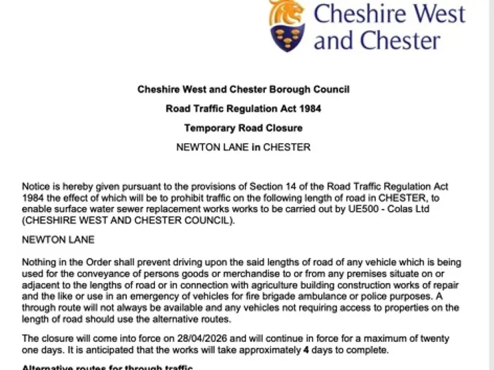 Newtonlane closure2