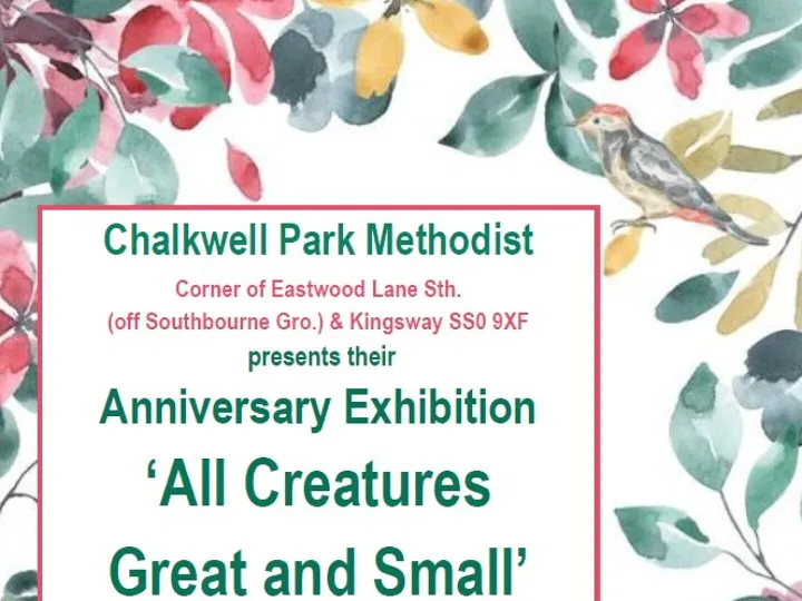 Chalkwell Pm Anniversary Exhibition 16th May