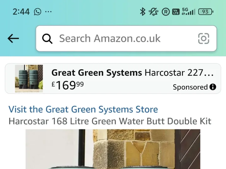 Items for sale
– Harvest Rain water from your drain pipes £30