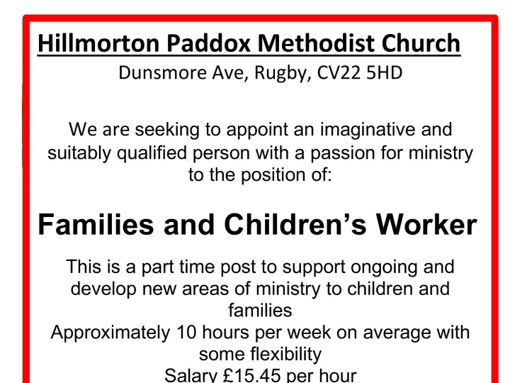 Advert Family Worker  June 202601-01