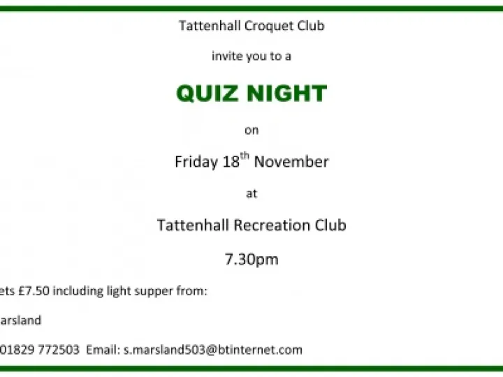 Quiz Night November