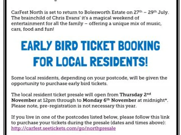 Pre-sale poster 2018 – Village News