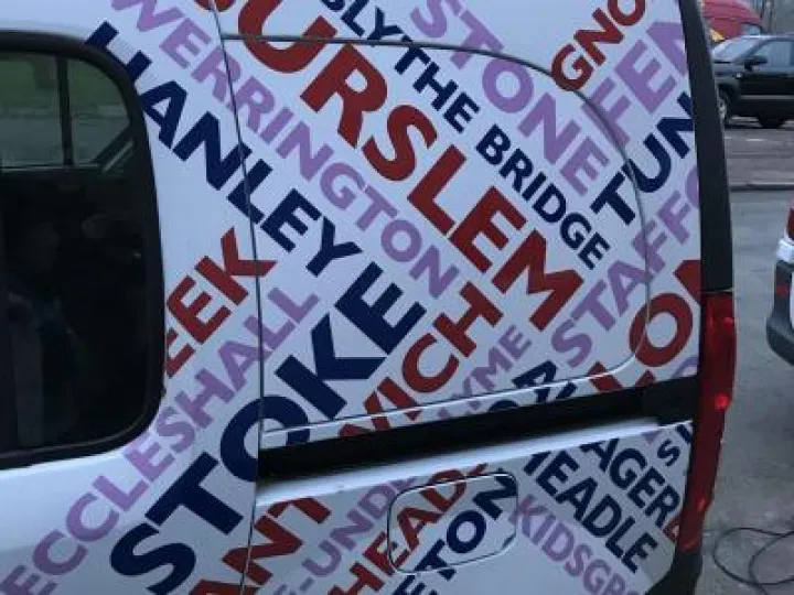 100 Radio Stoke van
